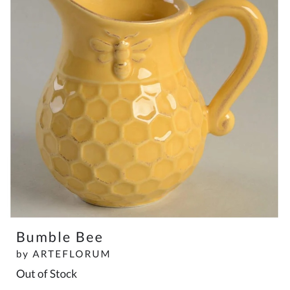 Arteflorum Bumblebee Sugar Bowl, Creamer & Mugs - Picture 9 of 9